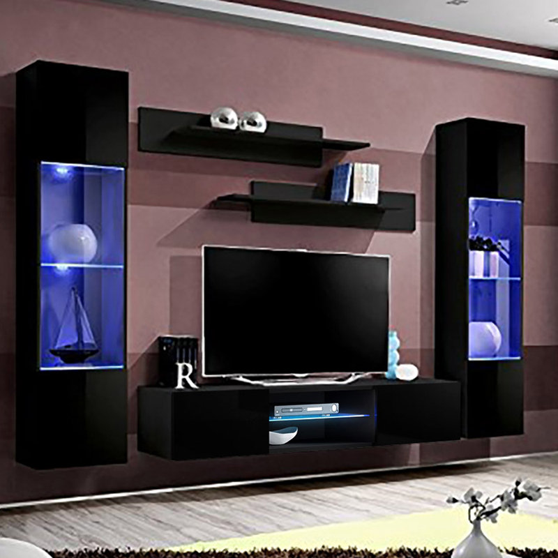 Orren Ellis FLYAB3 Floating Entertainment Center for TVs up to 70